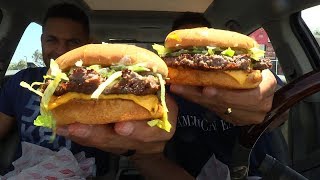 Eating Fatburger "The Impossible Burger"