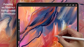 Painting an Abstract Background in Procreate | Intuitive Digital Art Demo screenshot 3