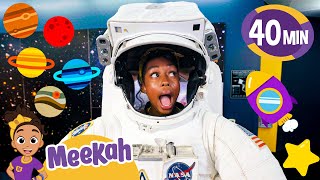 meekah becomes an astronaut meekahs space adventures blippi and meekah kids tv