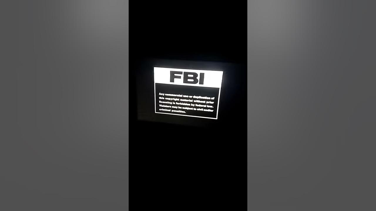 FBI Warning Screen Family Home Entertainment YouTube