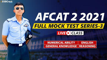 AFCAT 2 2021 Full Mock Test 3 | Most Expected Questions | Fully Solved | Maths GK English Reasoning