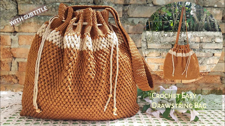Easy Crochet Drawstring Bag Pattern