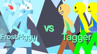 FrostPiggy VS Tager (Freeze Tag)| Sticknodes animation