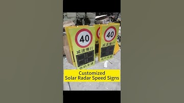 Customized 【Solar Radar Speed Signs】
