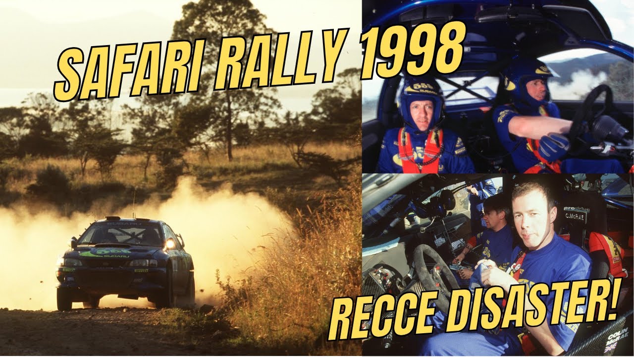 WRC Safari Rally 1998 Recce DISASTER!! Colin McRae & Nicky Grist get ...