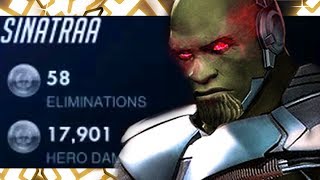 #1 WORLD PLAYER SINATRAA PLAYS AS DOOMFIST! 58 ELIMS! [ OVERWATCH SEASON 20 TOP 500 ]