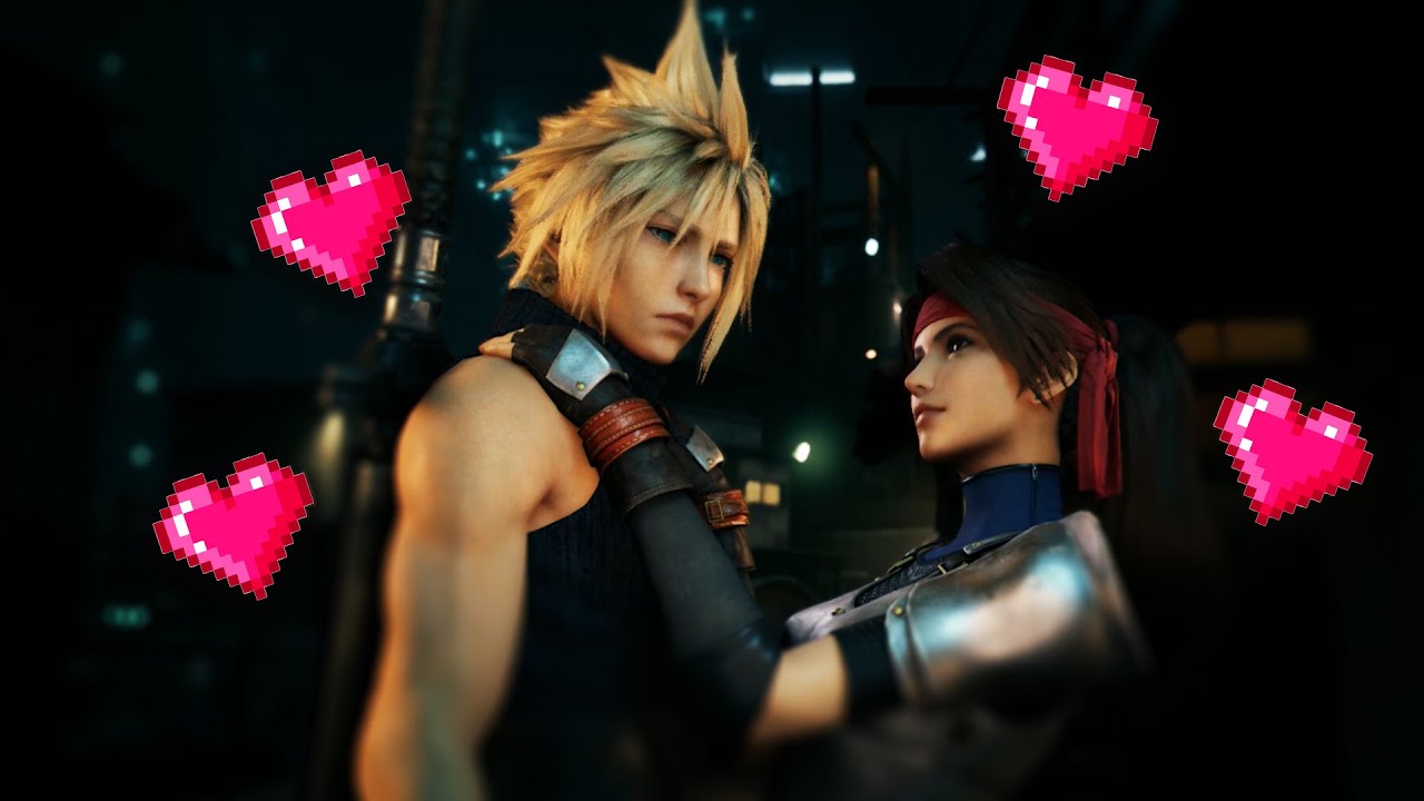 jessie and cloud, ff7 remake jessie and cloud, ff7 remake jessie, ff7 remak...