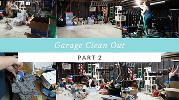 ULTIMATE GARAGE CLEAN-OUT & ORGANIZATION - PART 2 - 🛠🧹🚙 - CLEANING MOTIVATION