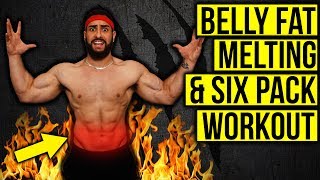 Lower Belly Fat Burning & Six Pack Home Workout (NO EQUIPMENT!!)