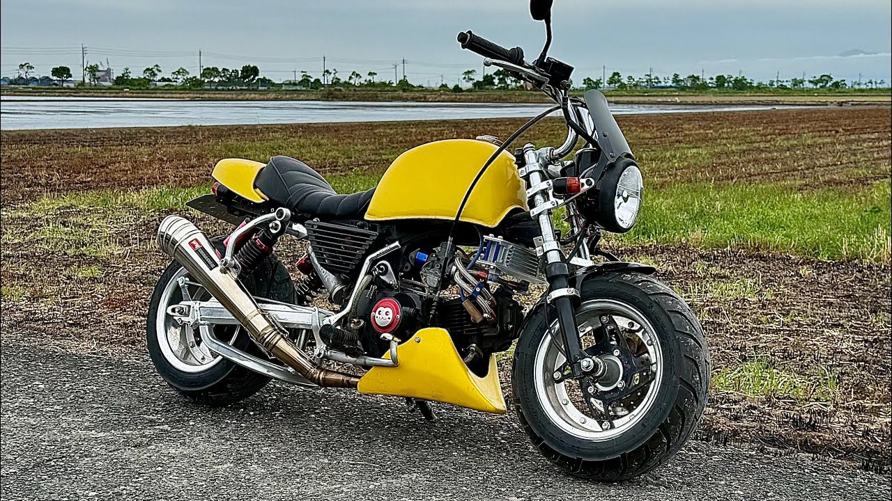 ホンダ モンキー Z50 ワールドウォーク マフラー 108cc - YouTube