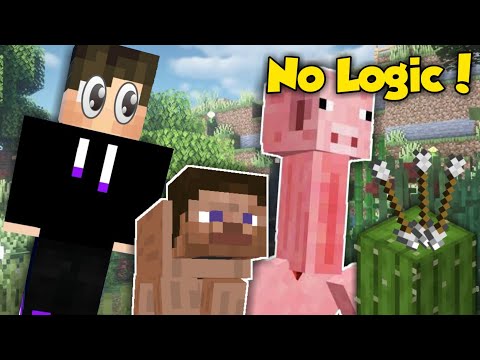 MINECRAFT TOP 5 WIRED LOGIC – ILLOGICAL THINGS IN MINECRAFT – HINDI