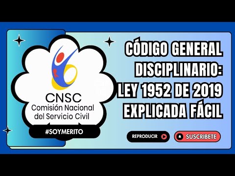 📘 Código General Disciplinario - Ley 1952 de 2019 explicada fácil #empleopúblico #servidorpúblico