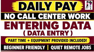 Data Entry Jobs Explained | Quiet Remote Jobs With  Equipment Provided