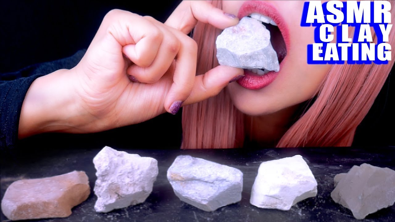 ASMR Edible Clay ROCKS  Extreme Crunchy Fizzying Eating Sounds 먹방 
