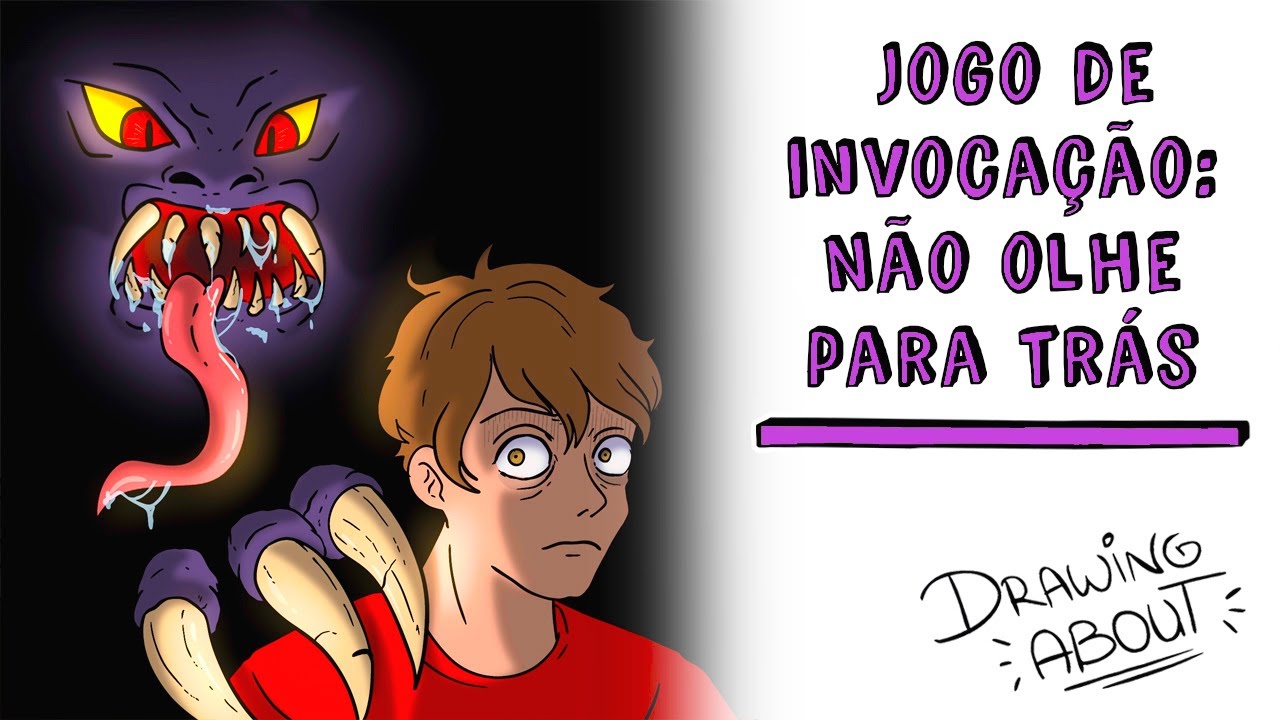 Não olhe para trás 💀 Jogo de invocação | Draw My Life Português - YouTube
