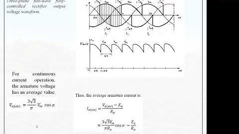 Three phase controlled rectifier fed DC motor drives U2L6
