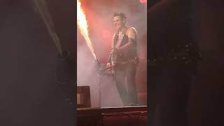 Richard playing with fire (literally) #rammstein