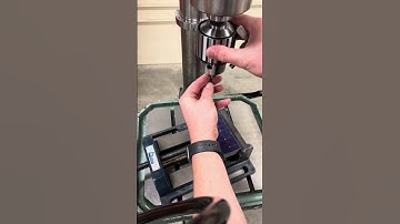 Loading center drill in drill chuck