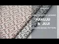 SASHIKO Tutorial - The Combination of Kakuju & Juji | Square-based patterns