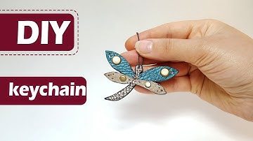 How to Make Keychain // DIY Dragonfly