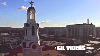 Lawrence Mass Aerial Video Flying Over City Hall & South Lawrence