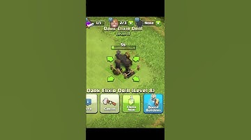 ONE TO MAX LEVEL DARK ELIXIR DRILL#shortvideo #viral #coc #shorts #viralshorts