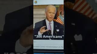 Joe Biden will Vaccinate 300 Americans