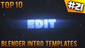 TOP 10 Blender intro templates #21 (Free download)
