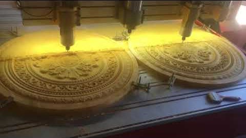 Máy cnc khắc gỗ 3d đục mâm trần