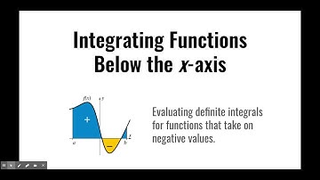 Integrating functions below the x-axis