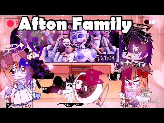 Afton Family react to (EddieVR)||Gacha Club||FnAF