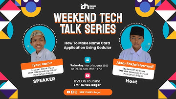 Weekend Tech Talk Series | How To Make Name Card Application Using Kodular