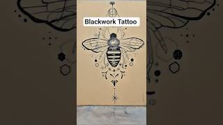 Blackwork Tattoo Process in 30 Seconds 🔥 | Infinite Tattoos