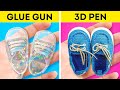 GLUE GUN vs 3D PEN! What's Better? Awesome Crafts and Hacks