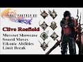Final fantasy 16clives moveset  all sword moves eikonic abilities  limit break showcase
