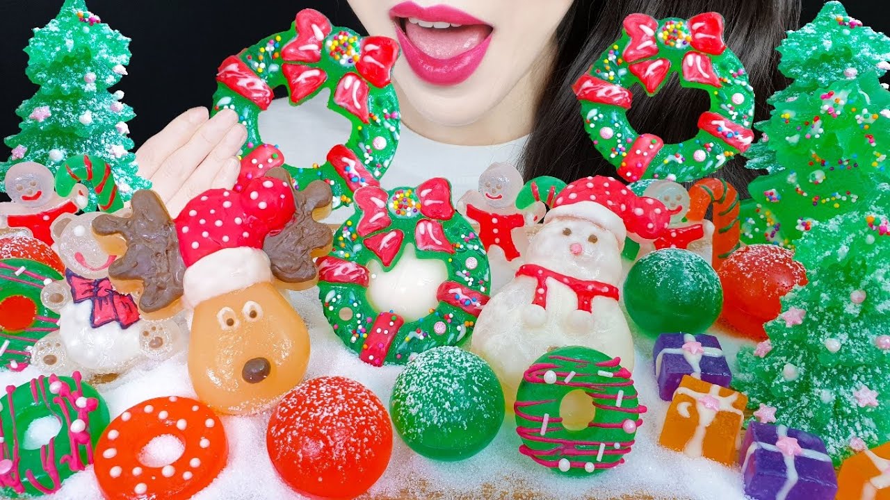 ASMR CHRISTMAS KOHAKUTO MUKBANG 크리스마스 코하쿠토 먹방 EATING SOUNDS