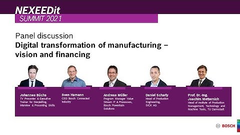 NEXEEDit Summit 2021: Panel discussion – Digital transformation of manufacturing