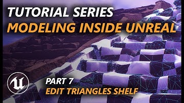 Tutorial - Modeling Tools in Unreal 4.26 Part 7: Edit Triangles Shelf