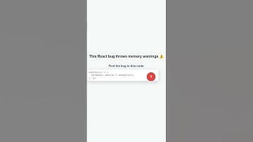 This React bug throws memory warnings ⚠️ #bughunt #codingchallenge #webdev #devtips