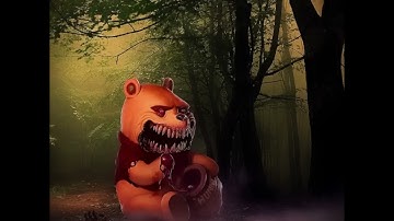 ZOMBIE POOH BEAR - Art by Dennis Carlsson