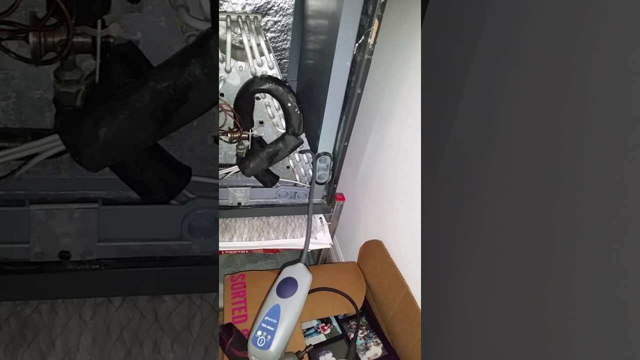 How to check evap coil for leaks with an electronic leak detector YouTube