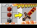 HOW TO CRAFT a MAGMA LAVA SWORD? SECRET RECIPE *OVERPOWERED* (Minecraft Crafting Recipe)