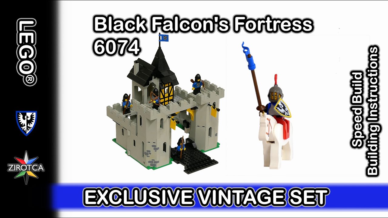 LEGO 6074 Black Falcon's Fortress - Stop Motion Speed Build & Instructions More | LEGO 10039 YouTube