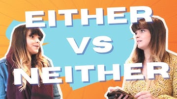 💁NEITHER - EITHER - English grammar lesson
