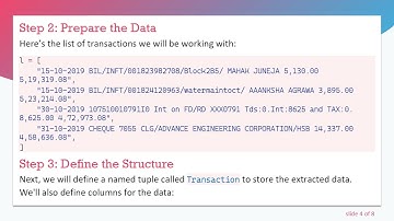 How to Use Python Regex to Extract and Store Bank Statement Data in an Array