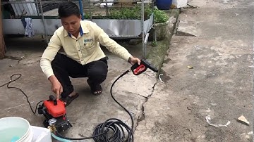 Máy rửa xe, xịt rửa rong rêu gia đình promac M15 liên hệ 0903374875
