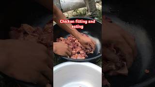 Chicken video cooking fitting and eating Himalaya village Lifestyle Nepali reality#ytshorts #foryou