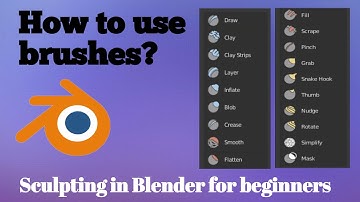 Sculpting in Blender how to use brushes part 2