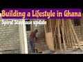 Building In Ghana | How to Construct a Spiral Staircase | Steel Bending |Building a House in Ghana