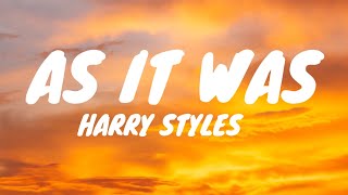 Harry Styles  As It Was (Lyrics)